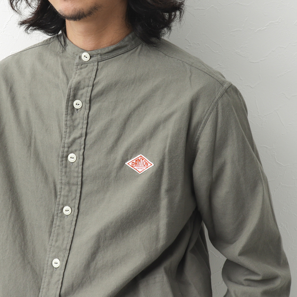 ＤＡＮＴＯＮ／ダントン】ＢＡＮＤ ＣＯＬＬＡＲ ＳＨＩＲＴ Ｌ／Ｓ