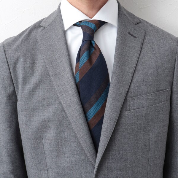 Molinelli オリエンタルストライプネクタイ イタリア