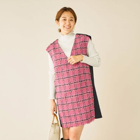 ツイードミニワンピース ノーリーズ Nolley S 2 0035 6 07 008 ファッション通販 マルイウェブチャネル