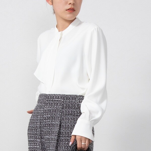 NOLLEY'S（ノーリーズ）の「ボウタイ風2WAYブラウス（シャツ