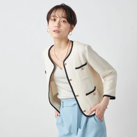 手洗い可能》カラミツイードパイピングジャケット | ノーリーズ 