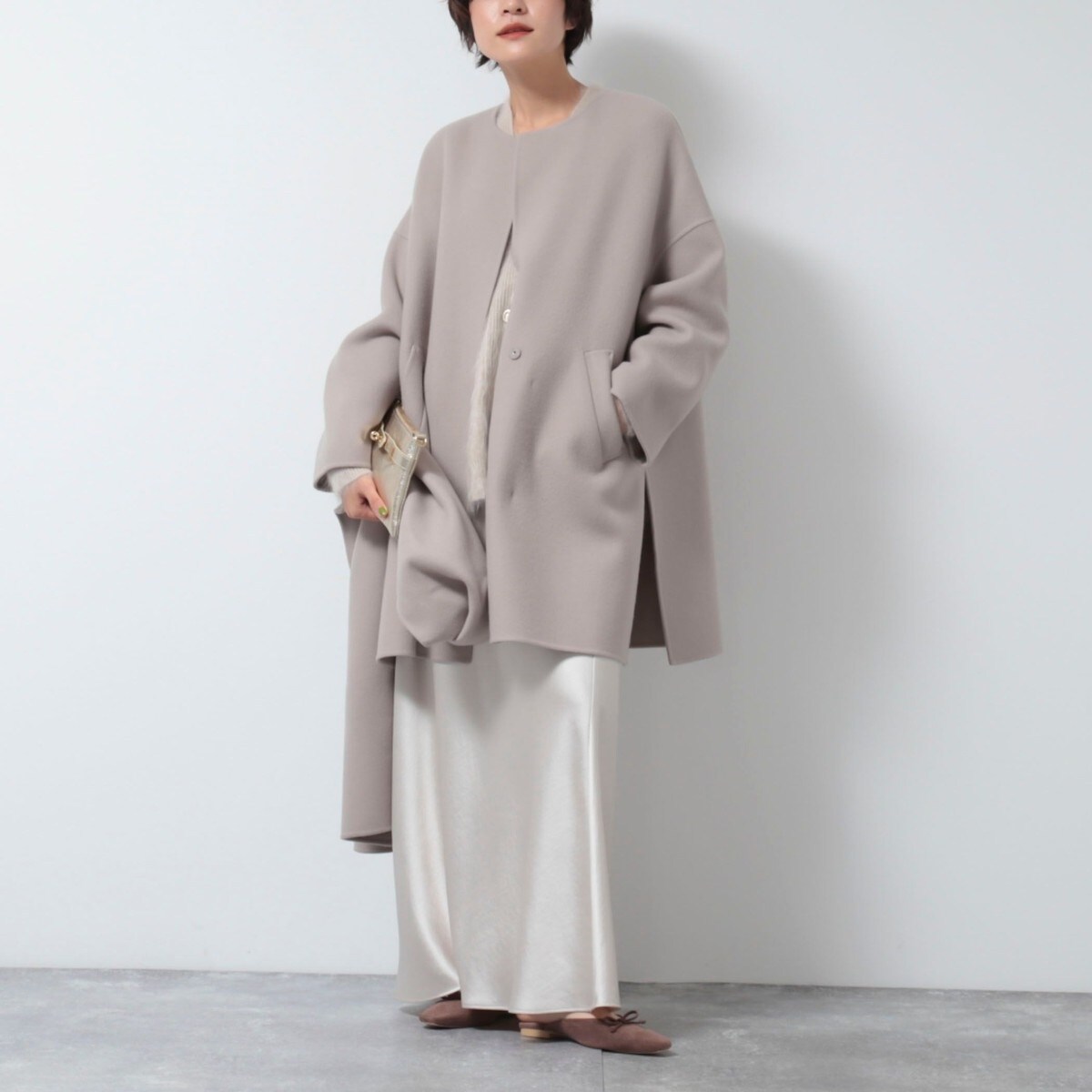 ネットオフ 送料得店  ◇【WEB限定】ダブルクロス・リバーショートコート ノーリーズ | ジャケット・アウター