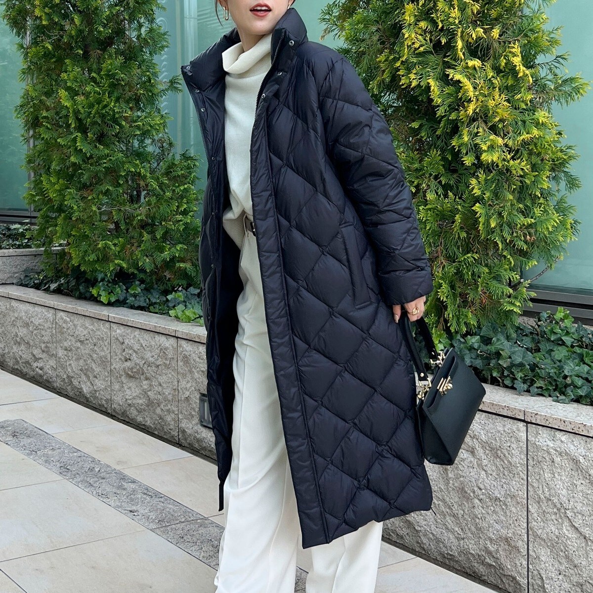 ◇【WEB限定】【TAION/タイオン】別注ダイヤキルトロングダウン