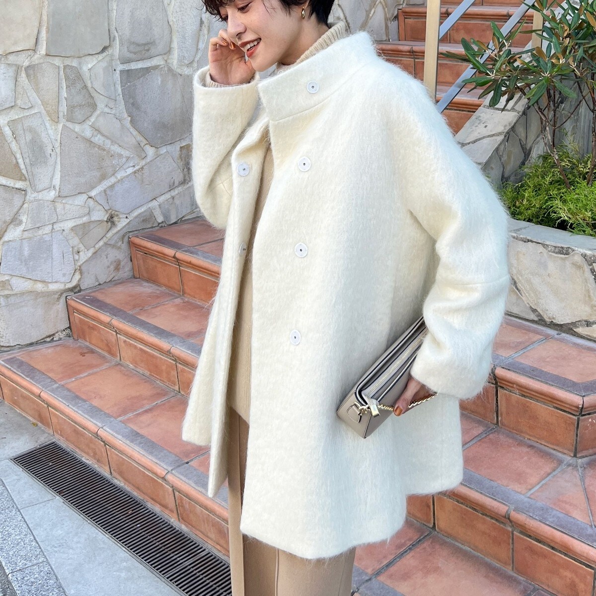 ノーリーズ NOLLEY'S スタンドカラーコート NOLLEY'S（ノーリーズ）の