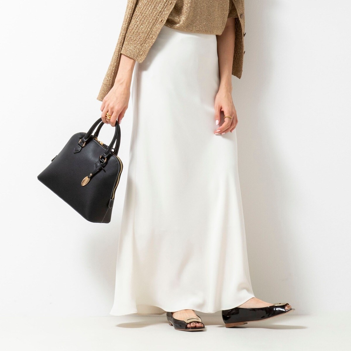 ウォッシャブルマットサテンナローロングスカート | ノーリーズ