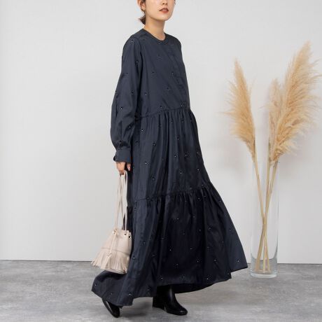 ◇【WEB限定】【ne Quittez pas/ヌキテパ】ティアードワンピース  