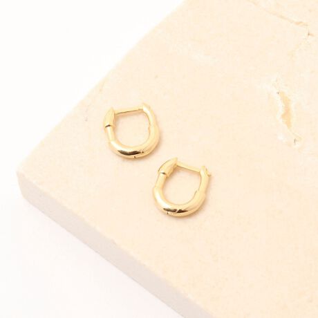 Otiumberg/オティウムバーグ】 Small Staple Hoop Pair ミニフープピ 