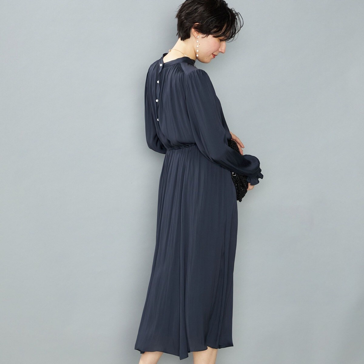 新品　ノーリーズ　ウォッシャブル割繊サテン2WAYワンピース ウォッシャブル割繊サテン2WAYワンピース | ノーリーズ(NOLLEY'S