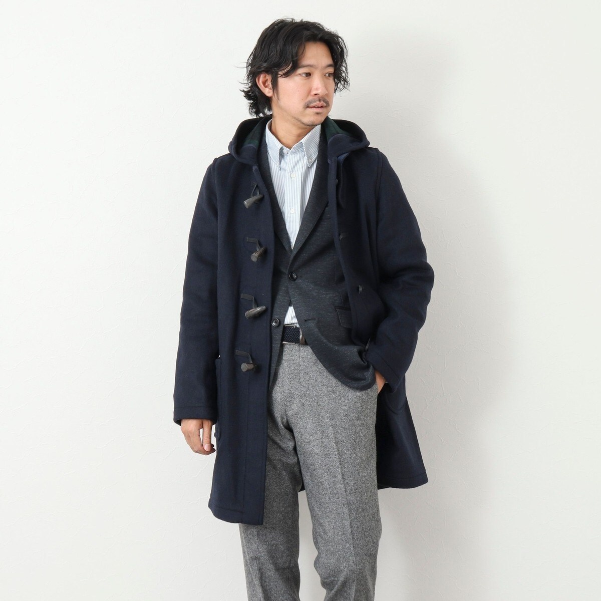 London Tradition ロンドントラディションノーカラーコート36 ロンドン