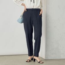 《セットアップ対応》ウォッシャブルバーズアイスリムパンツ