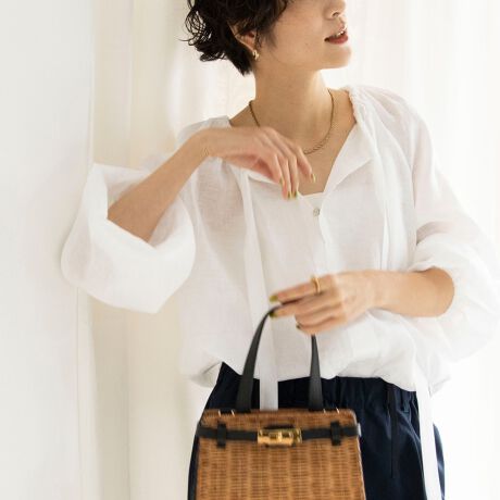 WASH LINEN ギャザーブラウス | ノーリーズ(NOLLEY
