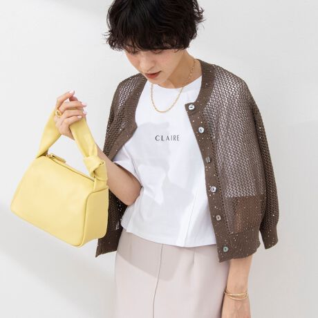 手洗い可能》スパンコールメッシュ5分袖カーディガン | ノーリーズ  