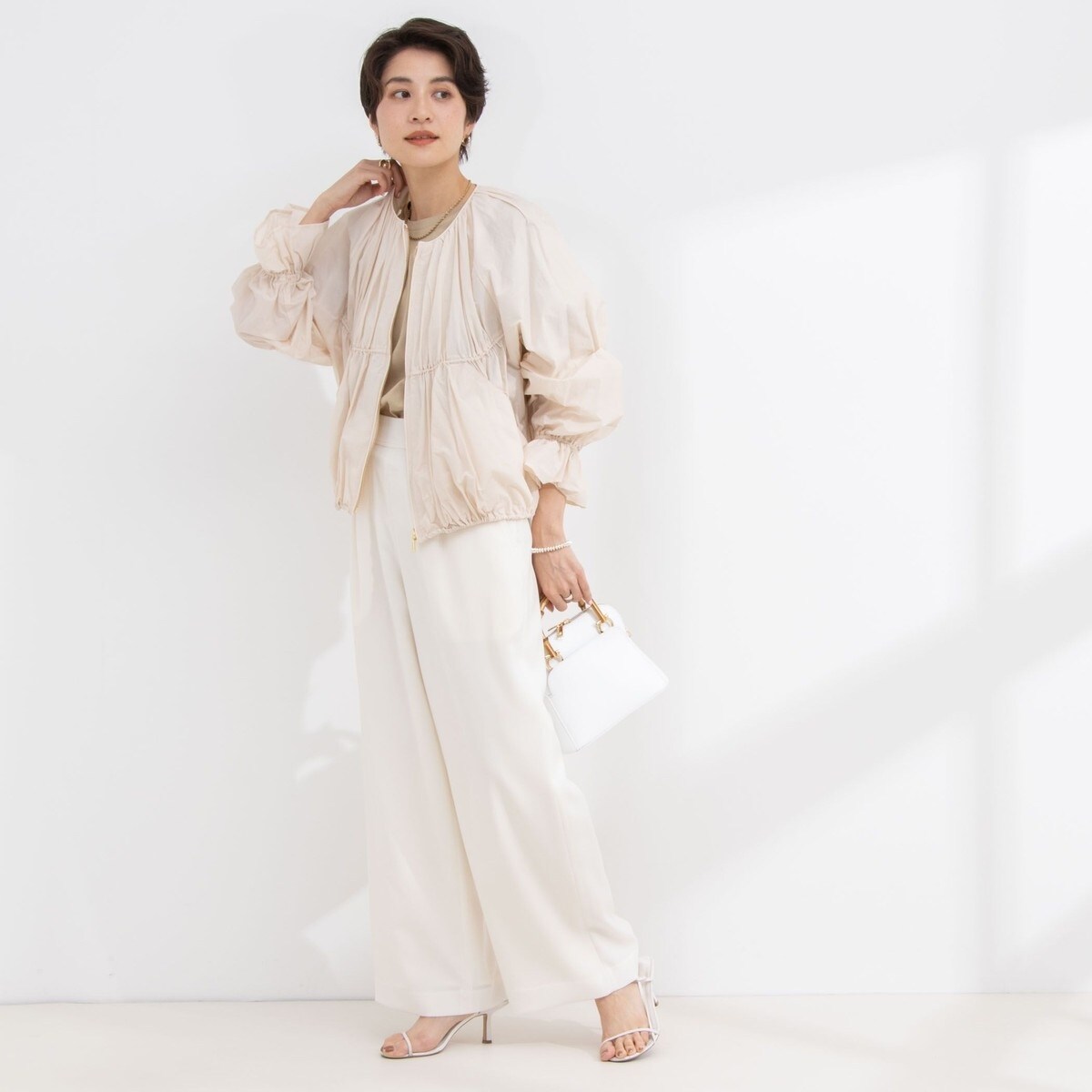 ノーリーズ シアータフタ袖口フリルブルゾン シアータフタ袖口フリルブルゾン | ノーリーズ(NOLLEY'S) | マルイ