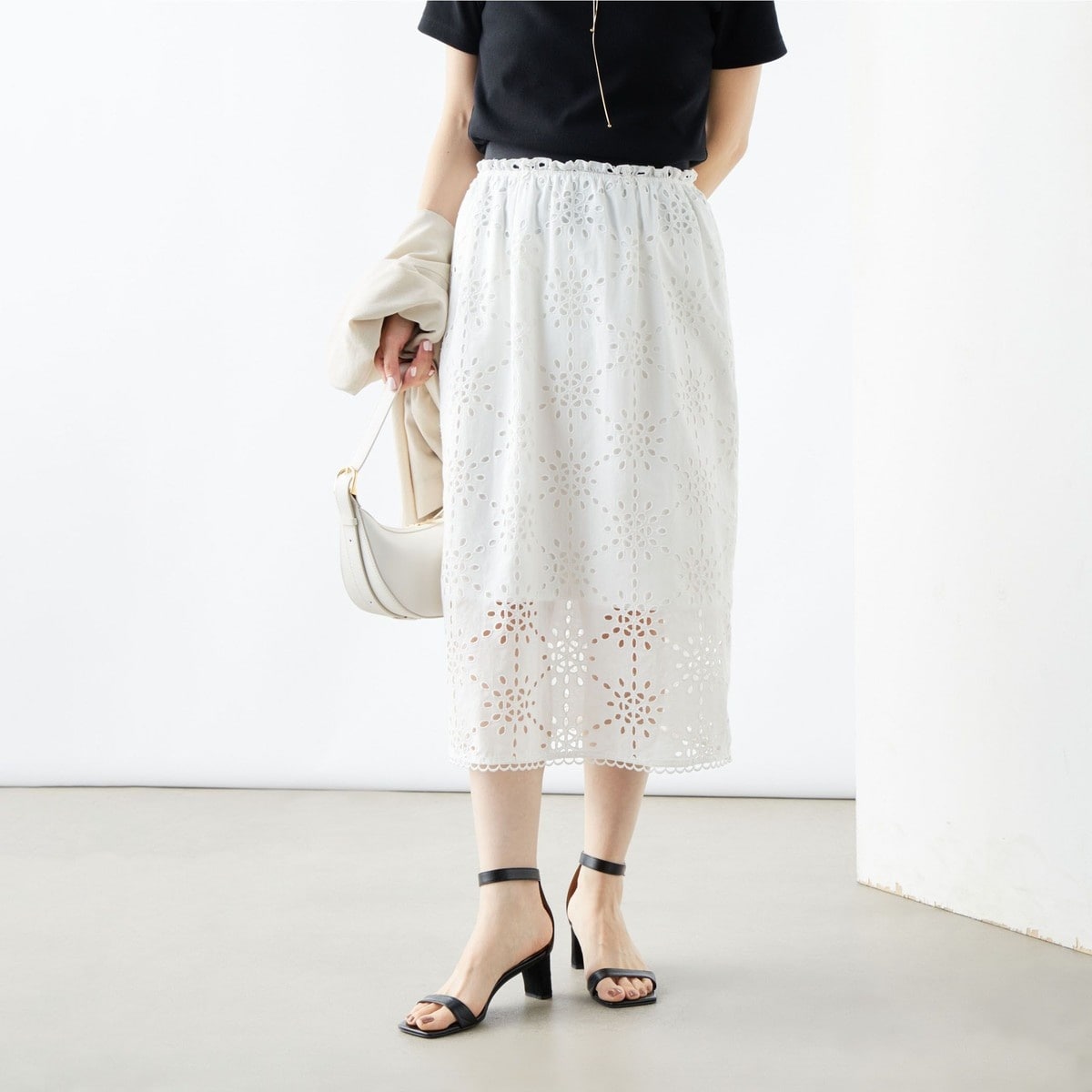 NOLLEY'S ノーリーズ　高機能フィブリルサテンバイヤススカートセットアップ NOLLEY'S（ノーリーズ）の「《セットアップ対応》高機能 フィブリル