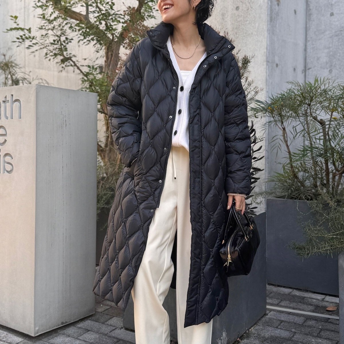 ◇【WEB限定】【TAION/タイオン】ヘチマキルトロングダウン 24AW