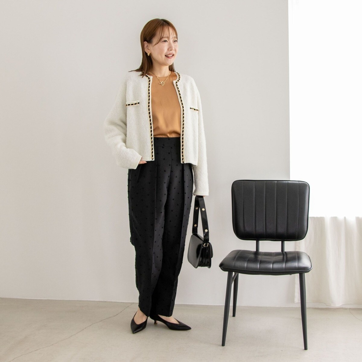 飯豊まりえさん着用＞チェーンブレードフワフワジャケット 24AW