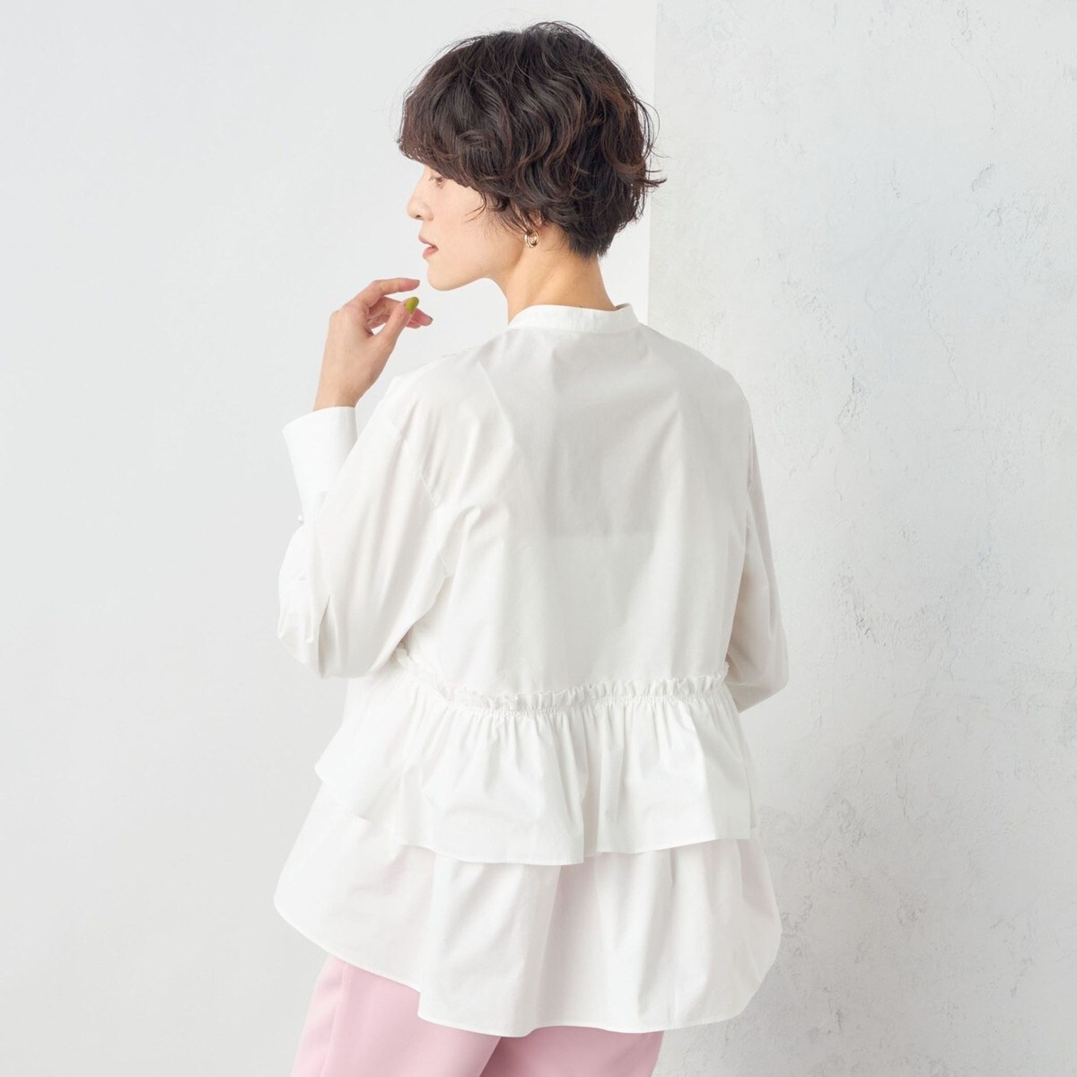 nolley's　ノーリーズペプラムブラウス ノーリーズ NOLLEY'S 【WEB限定】 ペプラムフリル2WAYブラウス