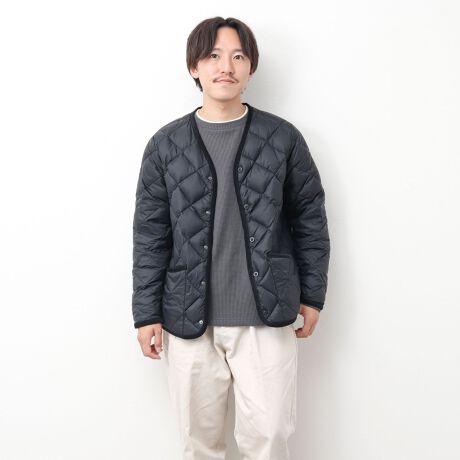 【ノーリーズ】【TAION/タイオン】別注PIPING V NECK DOWN CARDIGAN 24AW