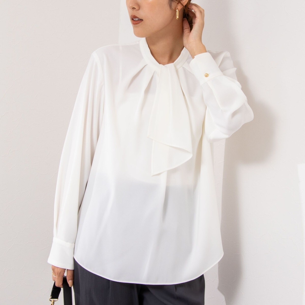 ストレッチジョーゼットボウタイ風ブラウス | ノーリーズ(NOLLEY'S