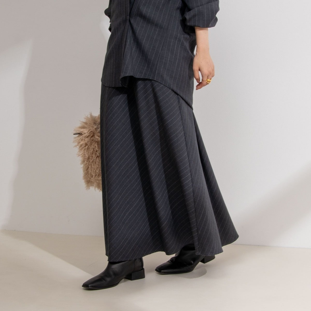 ウォッシャブルマットサテンナロースカート | ノーリーズ