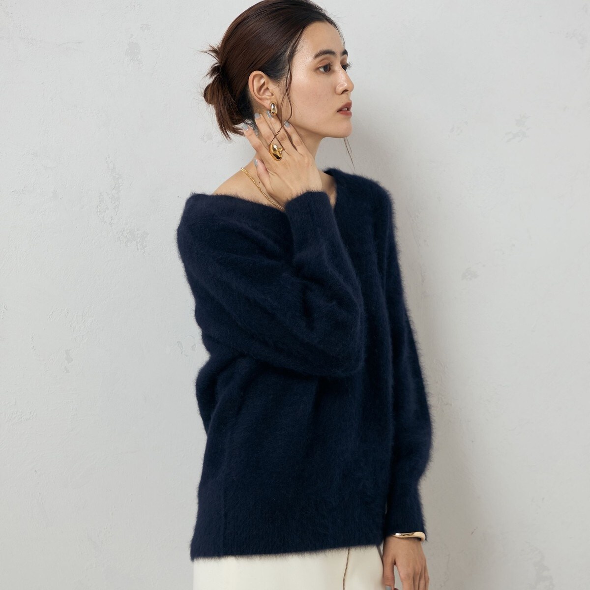 カシミヤ混MUSICハイネックプルオーバーニット | ノーリーズ