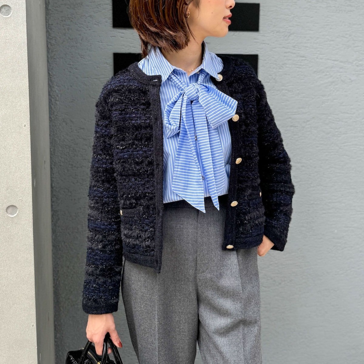 ファンシーツイード風ニットジャケット | ノーリーズ(NOLLEY'S