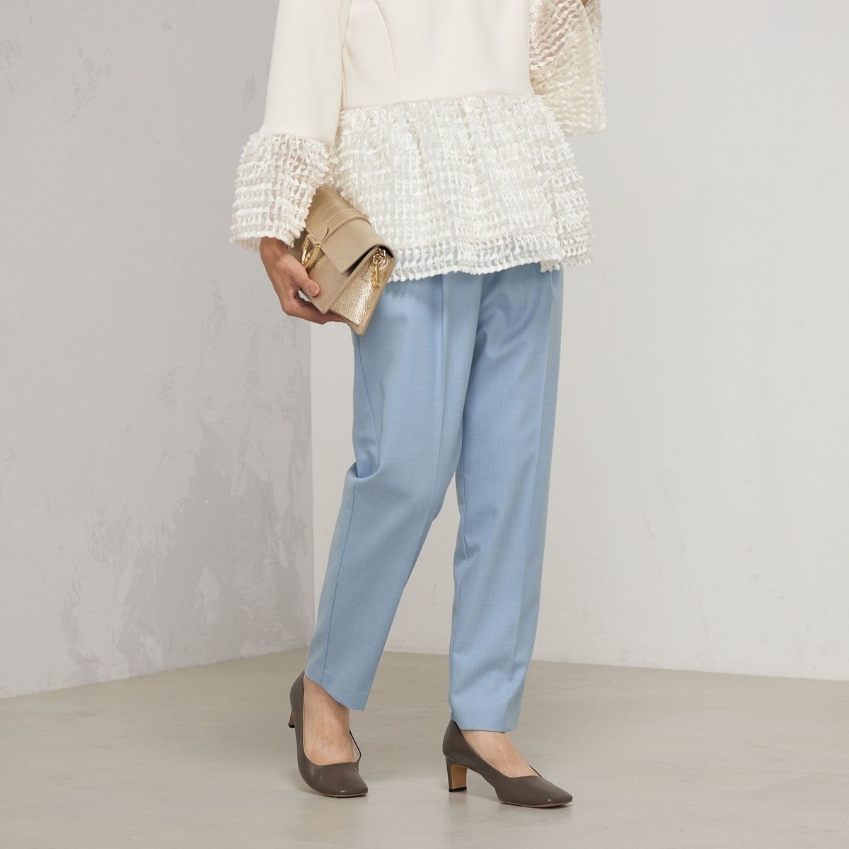 ノーリーズ（NOLLEY’S）/ウール混ウォッシャブルインゴムパンツ ウール混ウォッシャブルインゴムパンツ | ノーリーズ(NOLLEY'S