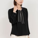 配色パイピングボウタイブラウス | ノーリーズ(NOLLEY 