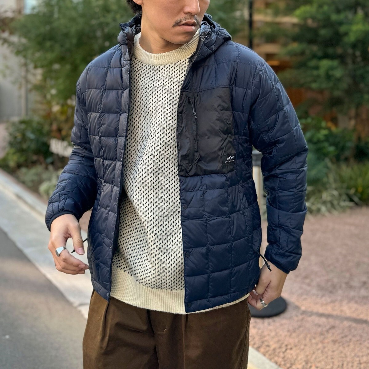 TAION タイオン マウンテン ライトフードダウンジャケット TAION/タイオン】マウンテン ライトダウンフーディー 24AW