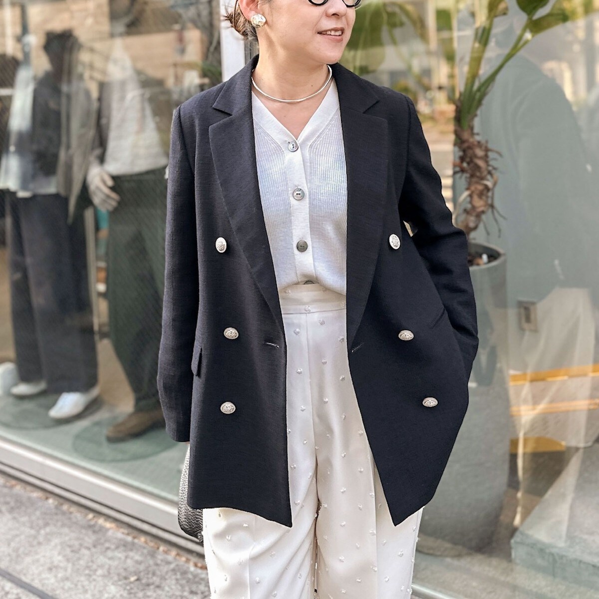 NOLLEYS ウォッシャブルサージ シャークダブルジャケット ウォッシャブルシャークダブルジャケット | ノーリーズ(NOLLEY'S