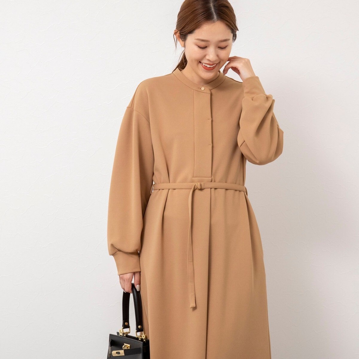 ウォッシャブル裏起毛カットジョーゼットワンピース | ノーリーズ