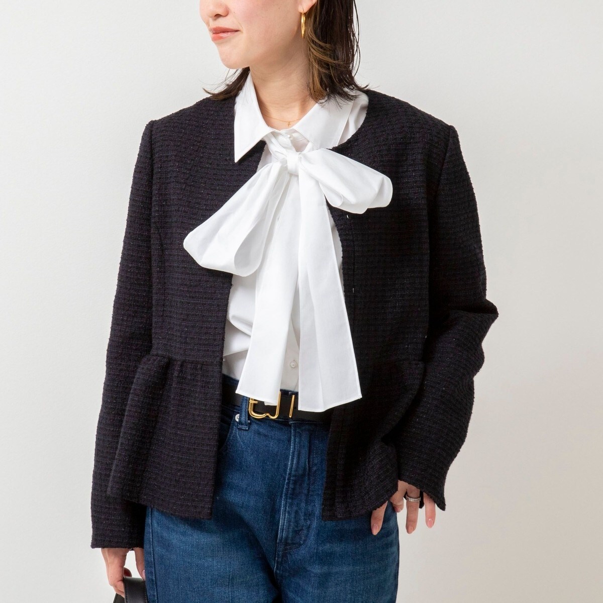 ノーリーズ NOLLY'S ノーカラーツイードジャケット オケージョン 入学式 ツイードノーカラージャケット | ノーリーズ(NOLLEY'S) | マルイウェブ