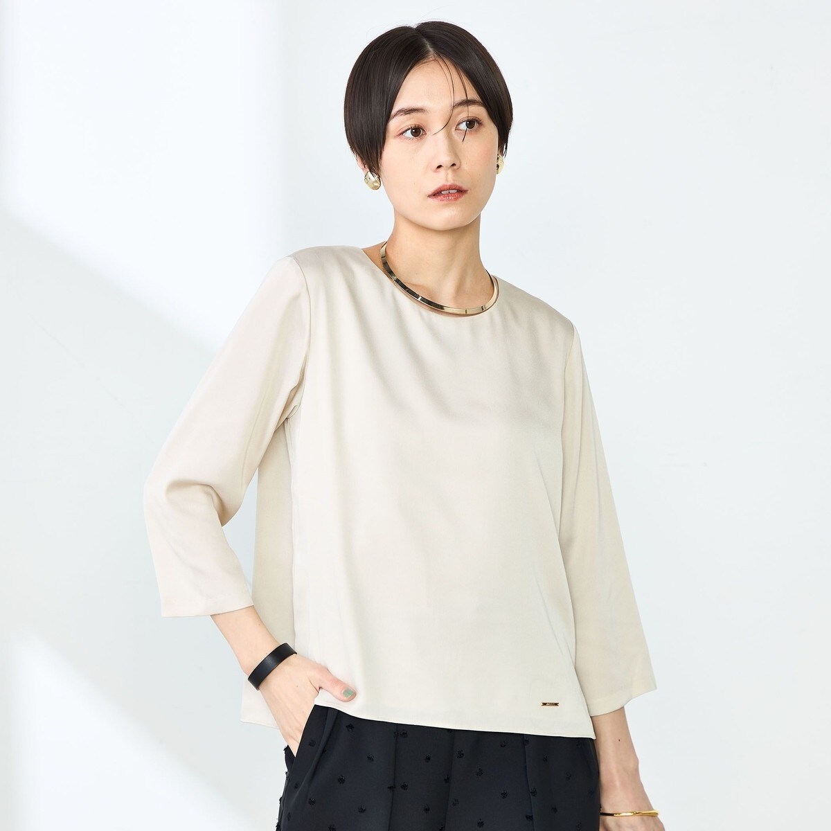 【NOLLEY'S】カフス裾リブシフォンシャツ カフス裾リブシフォンシャツ | ノーリーズ(NOLLEY'S) | マルイ