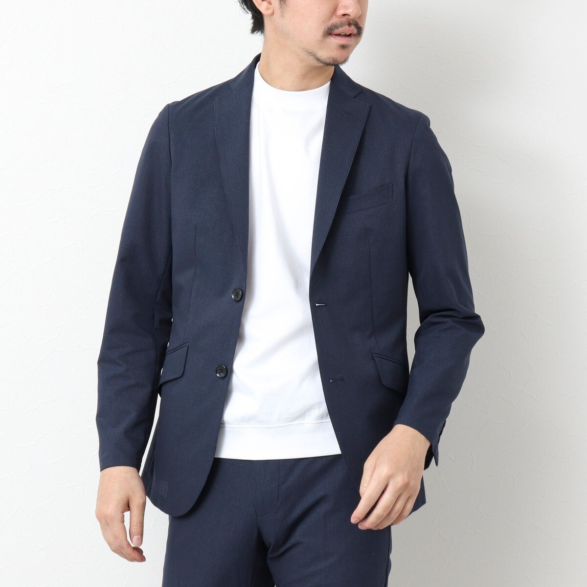 匿名発送　ノーリーズ　テーラードジャケット　ブラウン　ウールライク Samansa Mos2（サマンサ モスモス）の「ウールライクテーラー