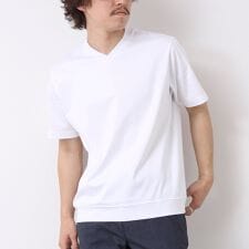 ノーリーズ(NOLLEY'S)の《ビジカジ対応》シルケットスムース Vネック ドレスTシャツ 25SS
