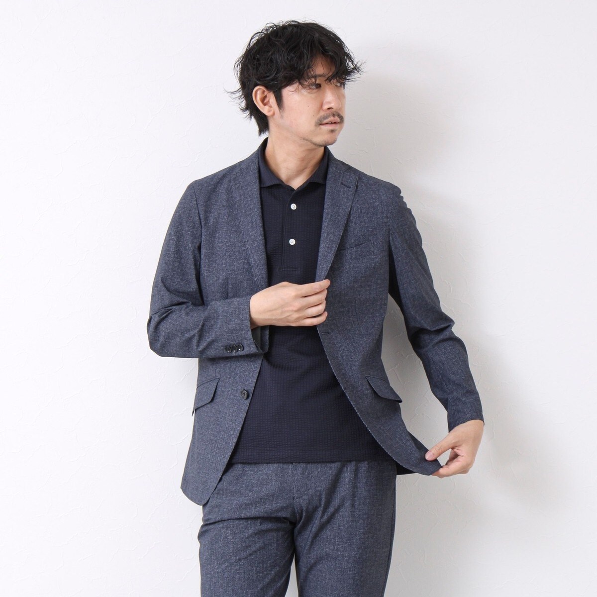 ビジカジ/セットアップ対応》接触冷感4WAYストレッチジャケット 25SS ビジカジ/セットアップ対応》接触冷感4WAYストレッチジャケット 25SS