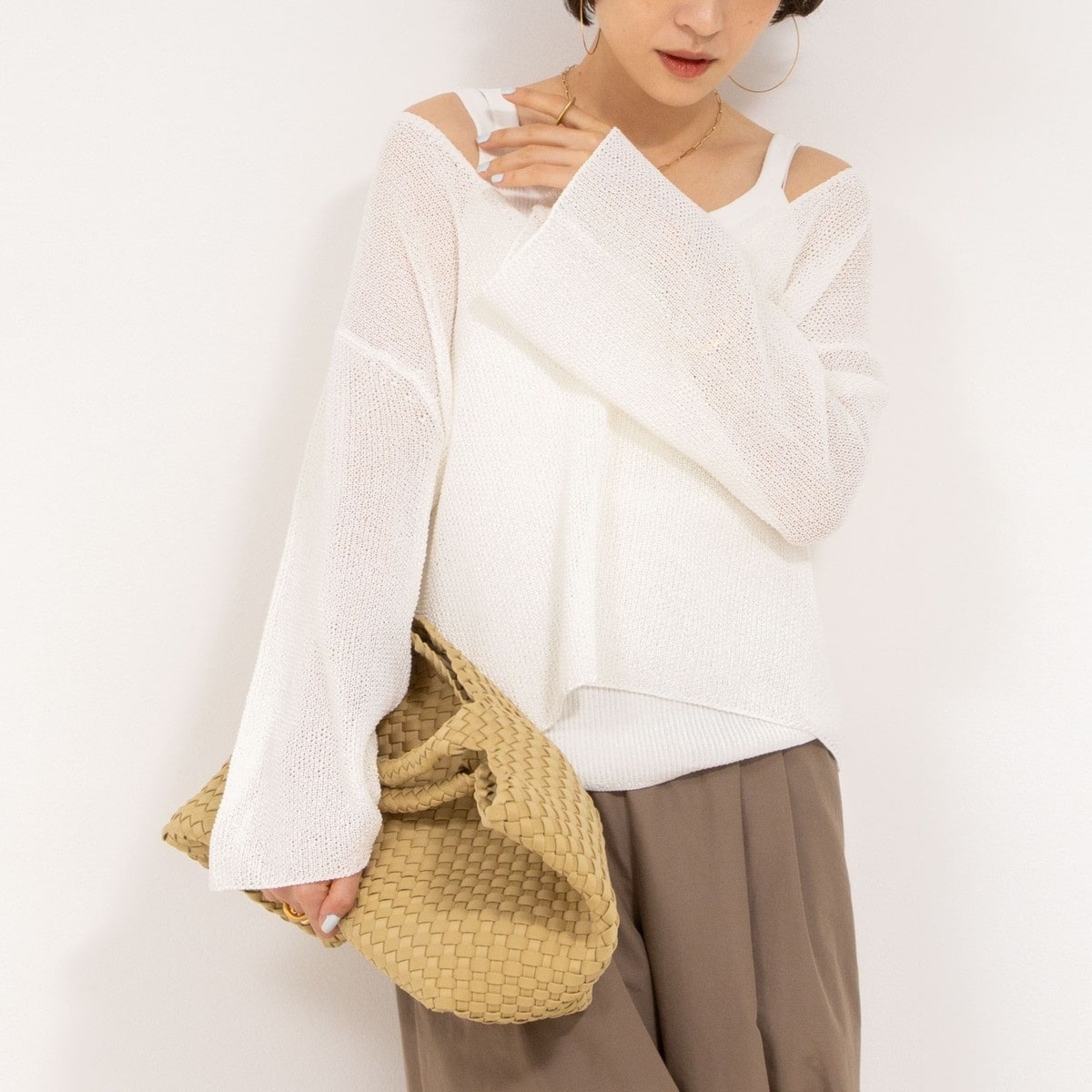NOBLE｜ファーニットナローリブストール | Rakuten Fashion(楽天