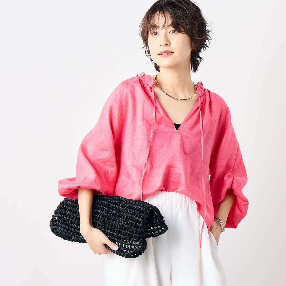 【1度着用のみ美品】ノーリーズ フリル衿シャツ 25年モデル ブラウス ボウタイ 直売正本 ノーリーズ フリル衿シャツ 25年モデル ブラウス ボウタイ