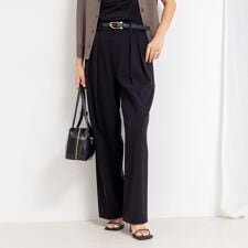 ノーリーズ(NOLLEY'S)のウォッシャブル強撚ツイルワイドパンツ