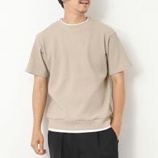 【IRM】《吸水速乾/UVカット》ワッフルフェイクレイヤードTee 25SS