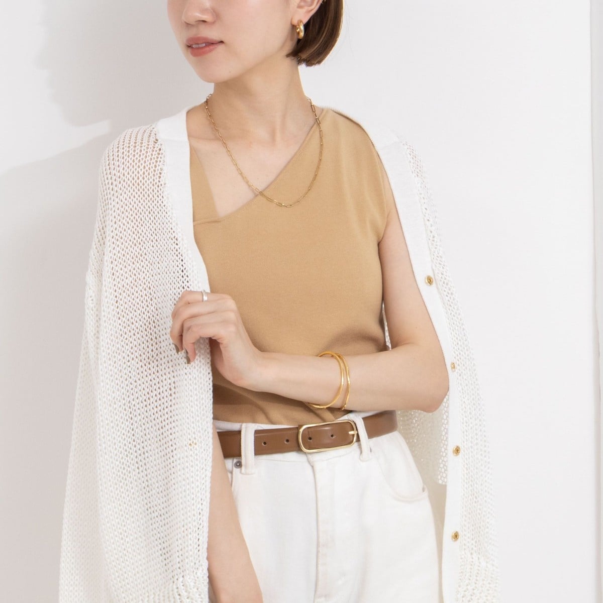 サテン×ラメベア天2WAYタンクトップ | ノーリーズ(NOLLEY'S) | マルイ