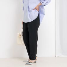 《セットアップ対応》ウォッシャブル強撚タックパンツ