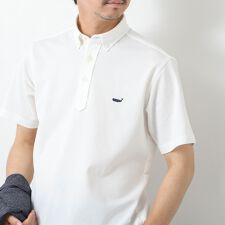 《ビジカジ対応》【ALBINI】吸水速乾クジラBD Polo ビズポロ 25SS