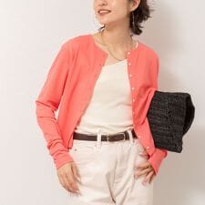 《アンサンブル対応》シアーワッフル2WAYカーディガン