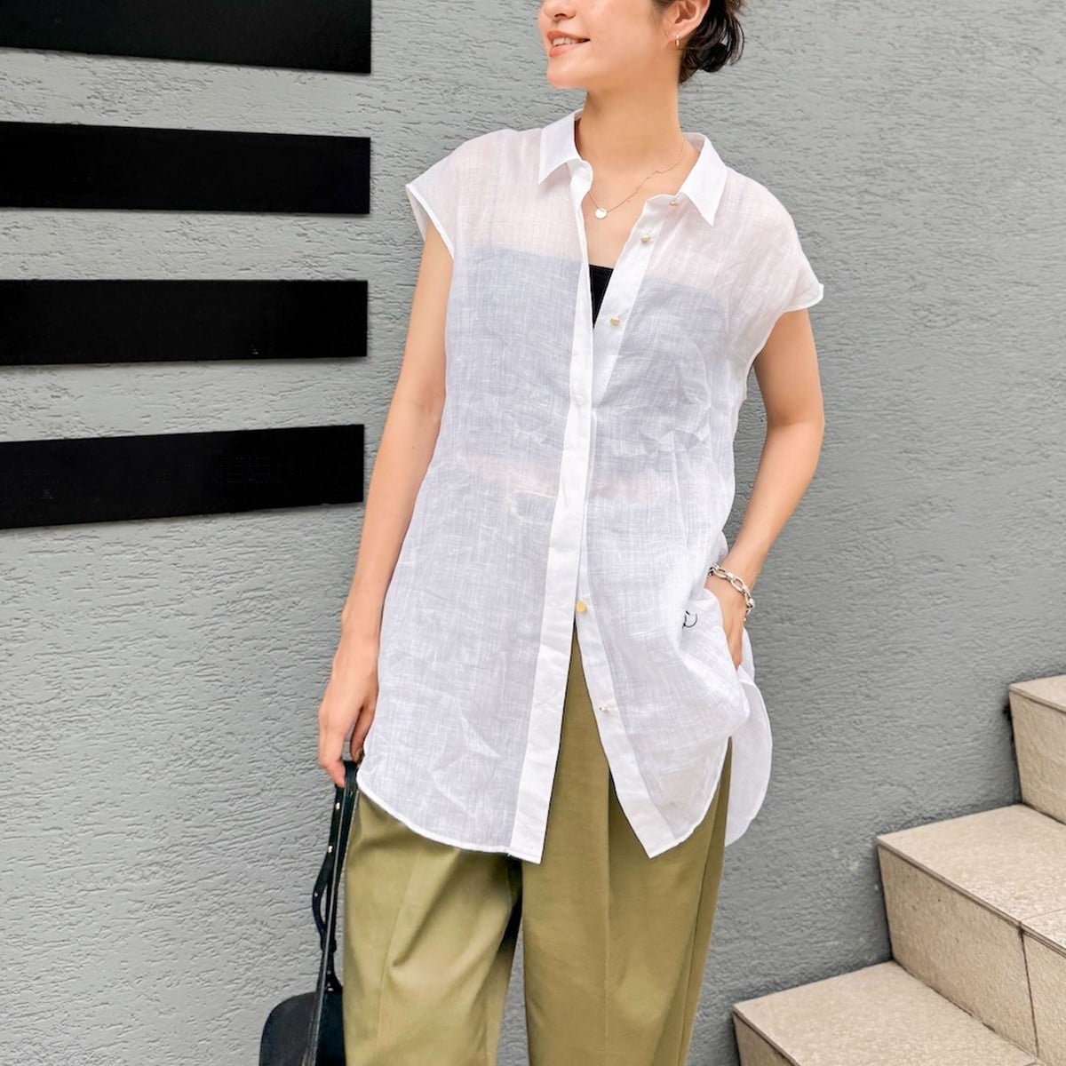 新品 NOLLEY'S ノーリーズ シアーラミーオーバーサイズシャツ リネン シアーラミーオーバーサイズシャツ | ノーリーズ(NOLLEY'S) | マルイ