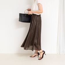 ノーリーズ(NOLLEY'S)のシアーチンツタックスカート