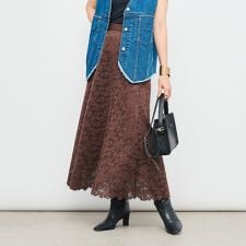 ノーリーズ(NOLLEY'S)のウォッシャブルレースマーメイドスカート