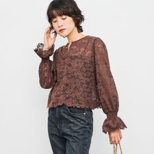 ノーリーズ(NOLLEY'S)のウォッシャブルレース2WAYブラウス