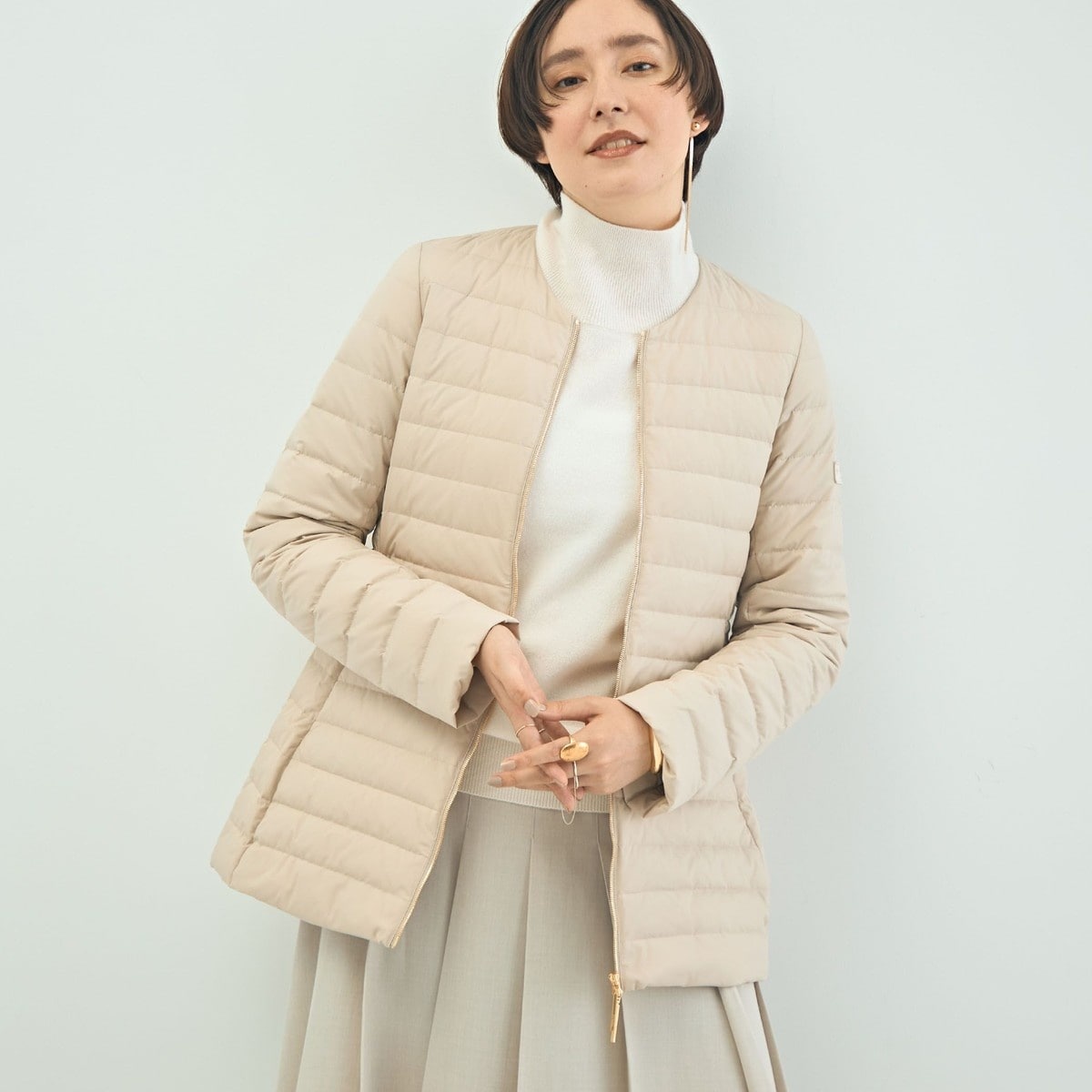 NOLLEY'S ×TAION ダイヤキルト×ボアロングダウン(リバーシブル) TAION（タイオン）の「◇【WEB限定】【TAION/タイオン】別注