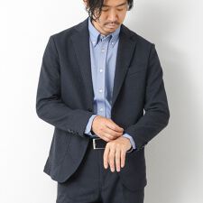 ノーリーズ(NOLLEY'S)の《ビジカジ/セットアップ対応》【尾州】先染めハニカムイージーJK 25AW